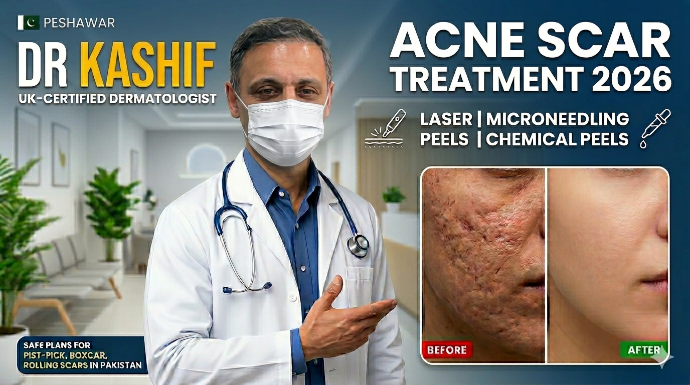 Acne Scar Treatment in Peshawar 2026 | Laser, Microneedling & Peels | Dr Kashif - Dr Kashif's Aesthetic Studio