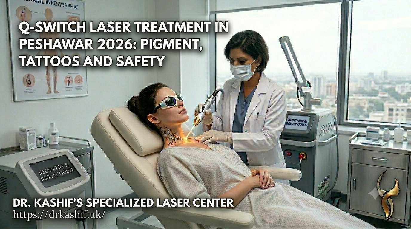 Q-Switch Laser Treatment in Peshawar 2026: Pigment, Tattoos and Safety - Dr Kashif's Aesthetic Studio