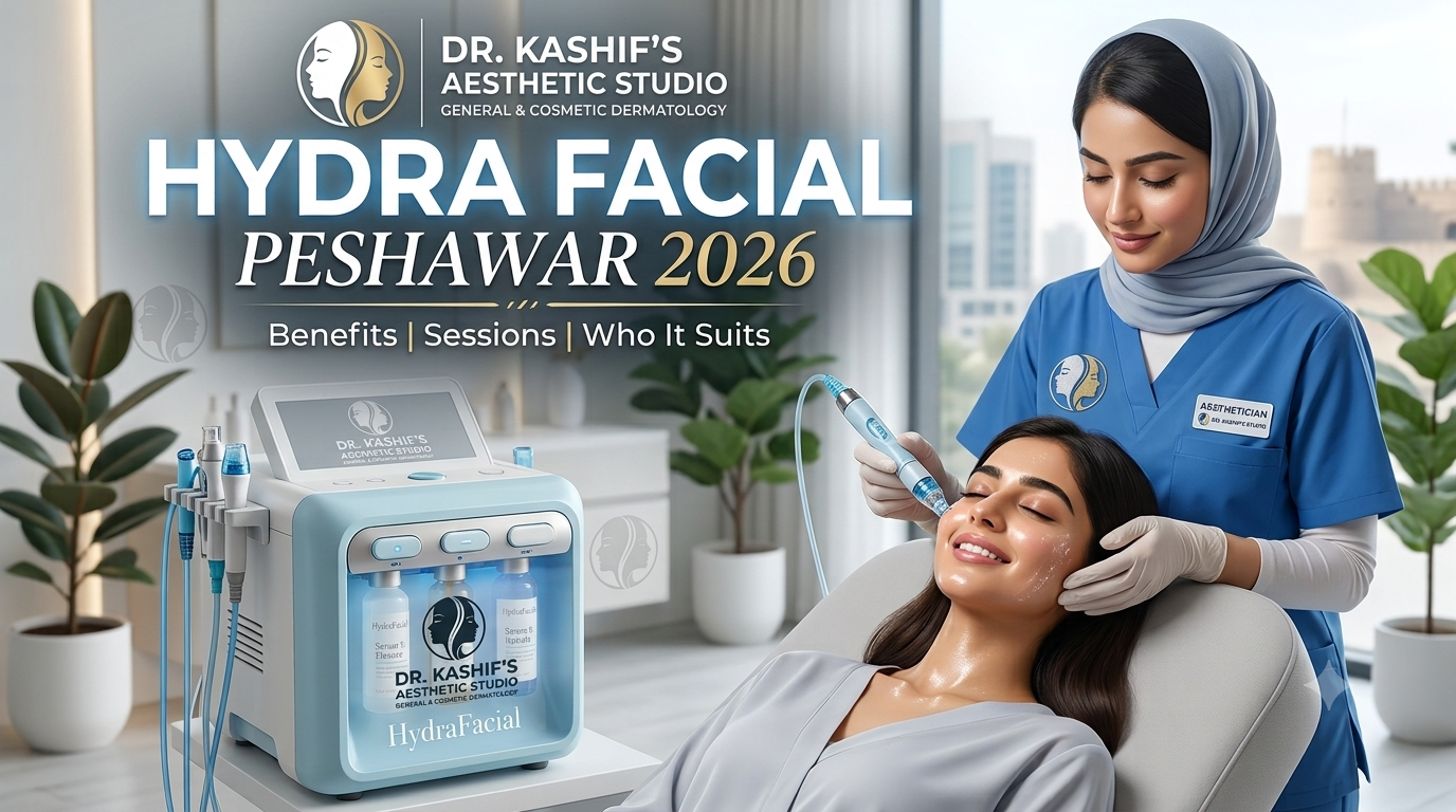 HydraFacial in Peshawar 2026: Benefits, Sessions and Who It Suits - Dr Kashif's Aesthetic Studio