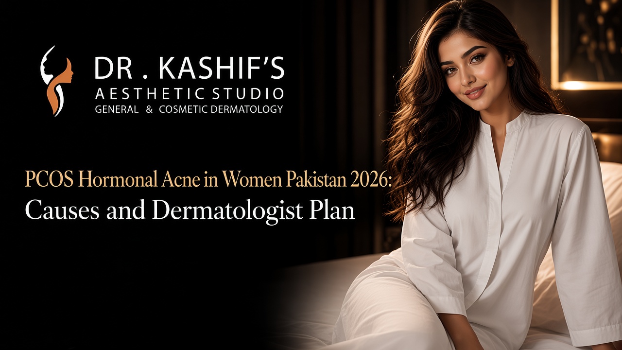 PCOS Hormonal Acne in Women Pakistan 2026: Causes and Dermatologist Plan - Dr Kashif's Aesthetic Studio