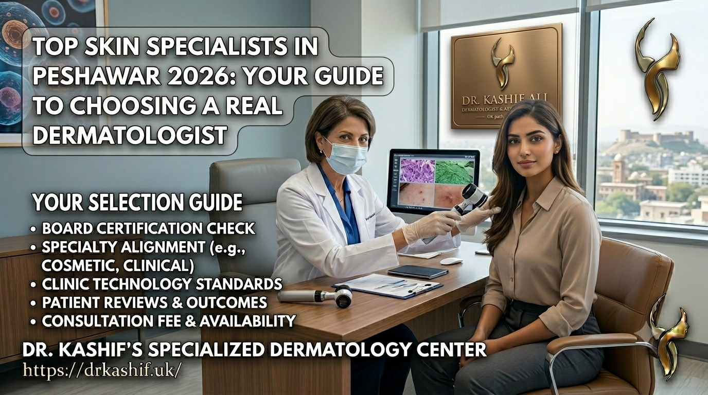 Top Skin Specialists in Peshawar 2026: How to Choose the Right Dermatologist - Dr Kashif's Aesthetic Studio